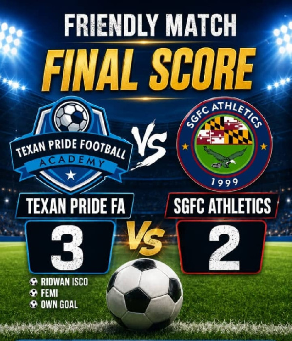 Two Month Old Club Texan Pride Football Academy Shocks NLO 1 Side in Thrilling Friendly Victory