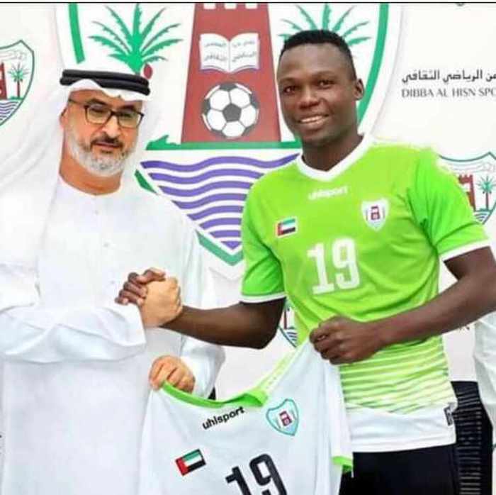 Ex Plateau United goal machine lands mega deal with UAE Dibba Al-Hisn Sports Club.