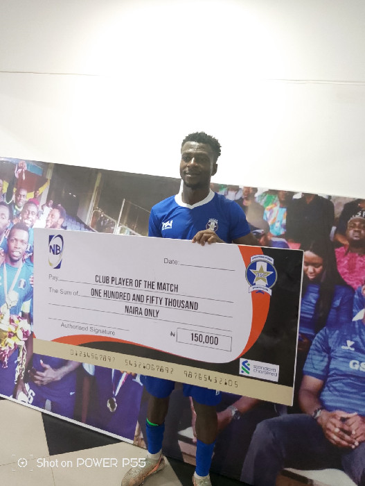 Samuel Okon scores on Shooting Stars debut against Niger Tornadoes