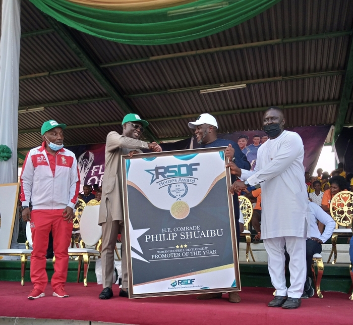 Edo Deputy Governor, Philip Shuiabu Commends RSDF President, Barrister Paul Edeh For Flying Officers Cup Success.