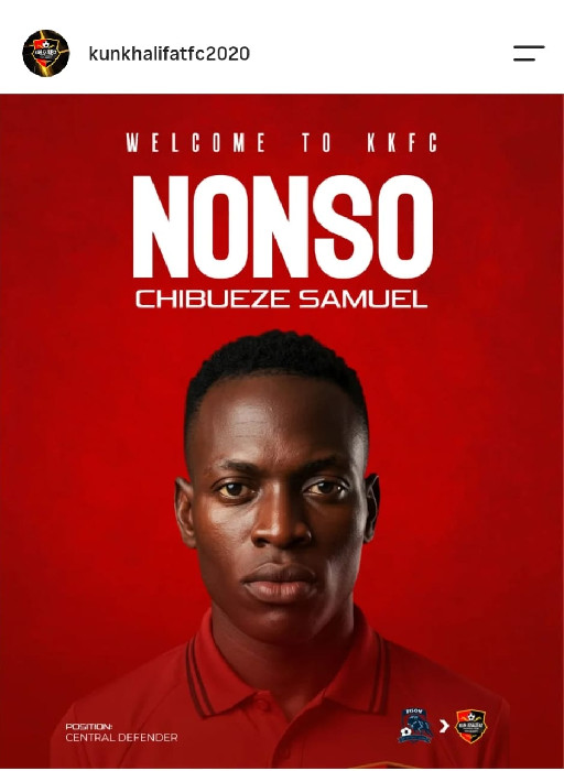 Official: Chibueze Samuel Nonso Becomes a Free Agent