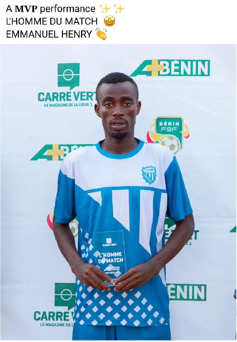 Congratulations to Emmanuel Henry' for his fantastic work for Coton Sport in Benin Republic Super League.