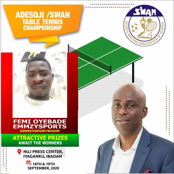 Ibadan Bubbles as Sports Writers, OAPs Tango in Oyo SWAN Table Tennis Contest