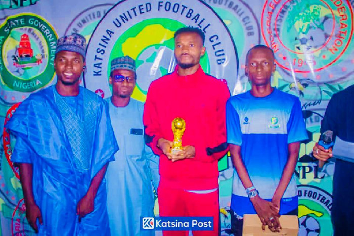 Congratulations to Michael Ibe' on Being Named Katsina United Player of the Season..