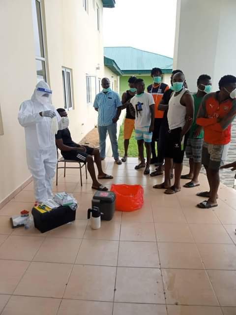 Lobi Stars Football club of Makurdi have undergone COVID-19 test.