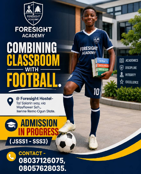 Foresight Academy: Where Education Meets Football and Dreams Become Reality!