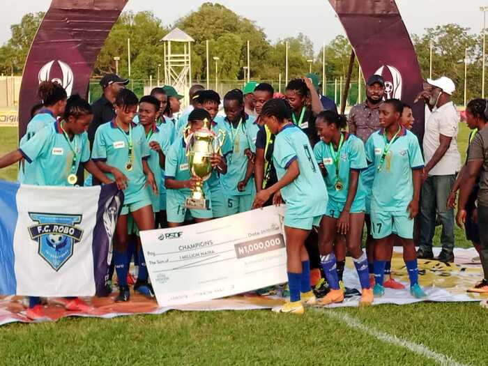 Flying Officers Cup 21: FC Robo Queens Emerges Champions After Defeating Edo 1-0 Queens In Final.